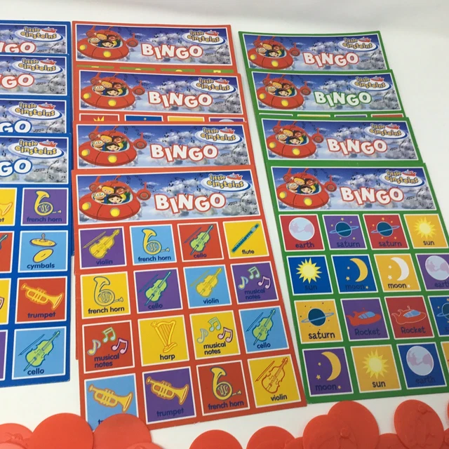 DISNEY LITTLE EINSTEINS Replacement Bingo Cards And 50 Tokens £9.64