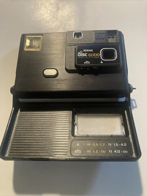 CÁMARA DE DISCO KODAK 6000 DE COLECCIÓN DÉCADA DE 1980... Sin probar pero parece funcionar - El motor funciona