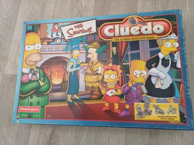 Vintage Cluedo The Simpsons 2001 Hasbro  Game