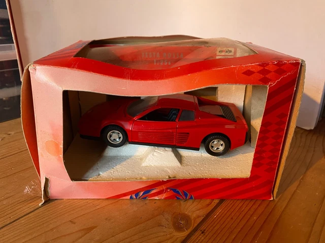 Ferrari 348 Rouge échelle 1/18 – Miniature Tonka Polistil Made In Italy