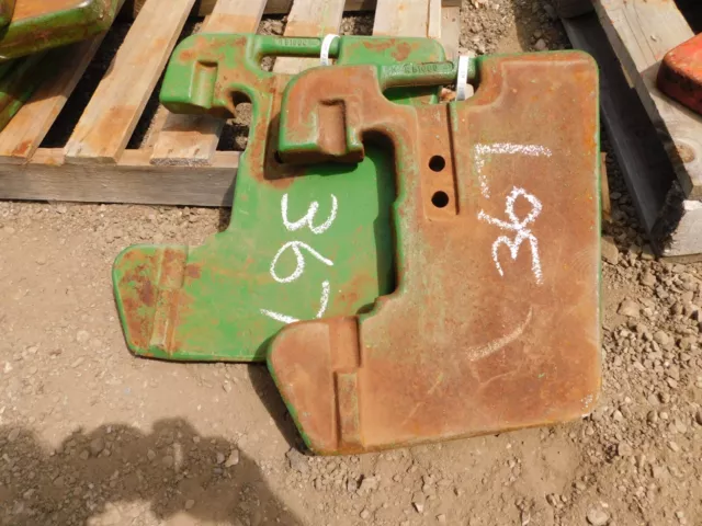 John Deere 30 Series Tractor, Front Suitcase Weights x 2, Tag #367