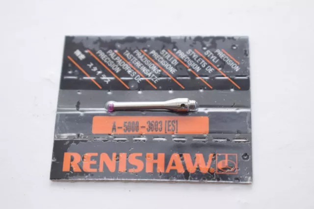 NEW Renishaw Styli, M2 2 mm Ruby ball, Stainless Steel Stem, L 20 mm A-5000-3603