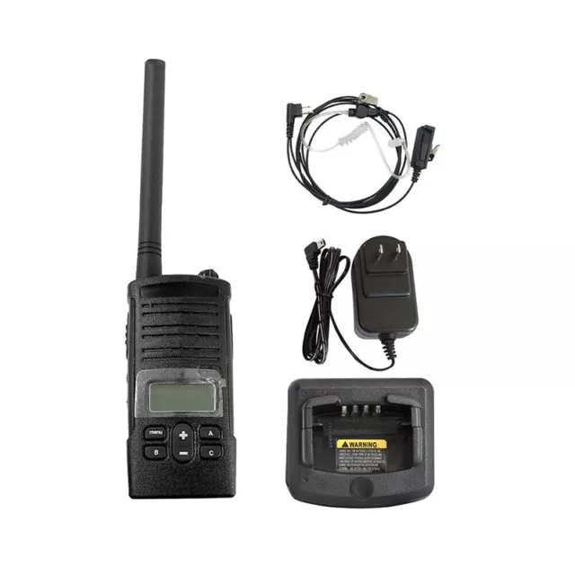 RDM2070D Walmart VHF Two-Way Radio with New Earpiece Headset