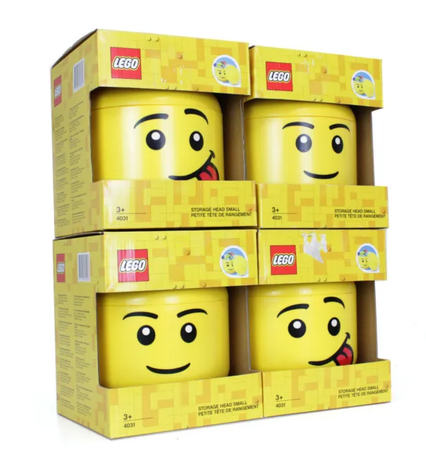 Lego 4031 Lot de 4 Tête de rangement (Réf#L-858)