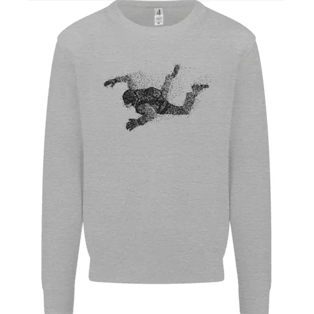 Abstract Parachutist Freefall Skydiving Mens Sweatshirt Jumper