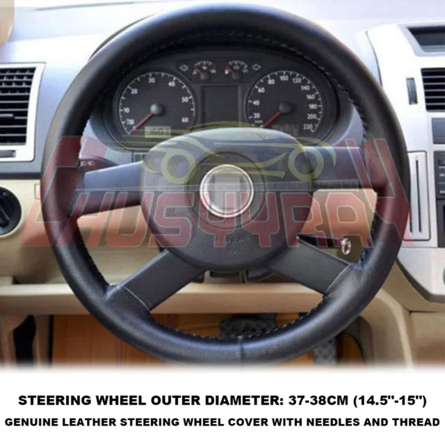 For Mercedes E Class W211 2002-09 Real Leather Steering Wheel Cover