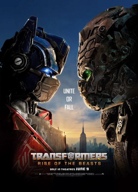 TRANSFORMERS IL RISVEGLIO Rise Of The Beasts Poster Optimus Prime Beast Wars EUR 14,99 - PicClick IT