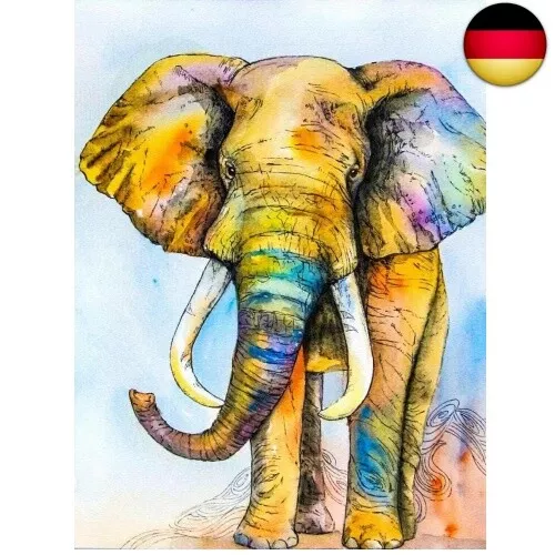 XIATIAN 5d Diamond Painting Diamond Painting Elefant Bilder Kinder Erwachsener,