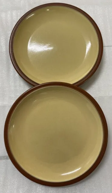 2 x Denby Juice Lemon tea plates, small, in good condition, hardly used