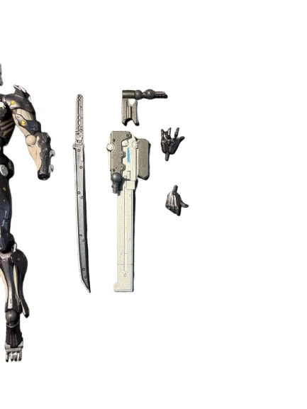 Metasl Egar Rising Raiden FIGURA REVOLTECH YAMAGUCHI No.140 Raiden Metal Gear Rising Kaiyodo EUR ...