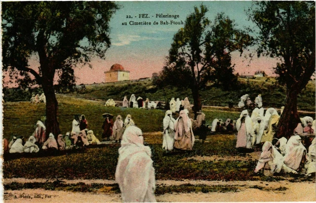 CPA AK Fez - Pelerinage au Cimetiere de Bab-Ftouh MAROC (963525)