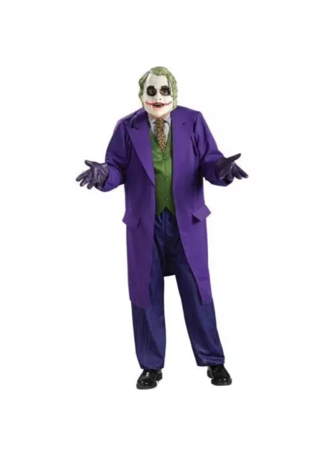 The Joker The Dark Knight Deluxe Men's Fancy Dress Costume Outfit Size XL Adult