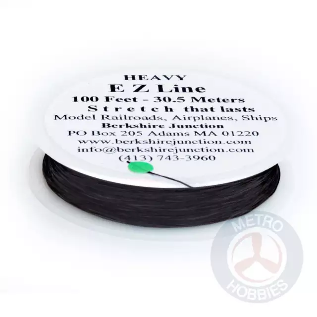 EZ Line 001 Heavy 0.5mm x 30.5 Black Rigging Thread