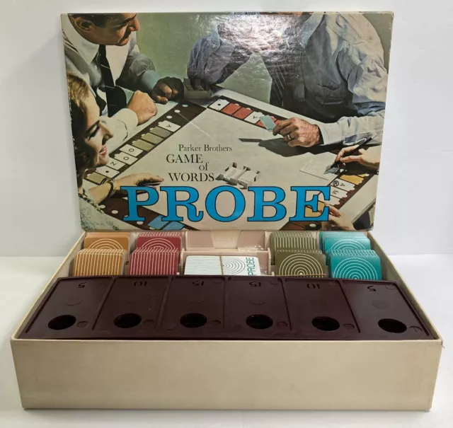 PROBE Game of Words Complete Boardgame Classic Vintage 1964 Parker Bros. As Is