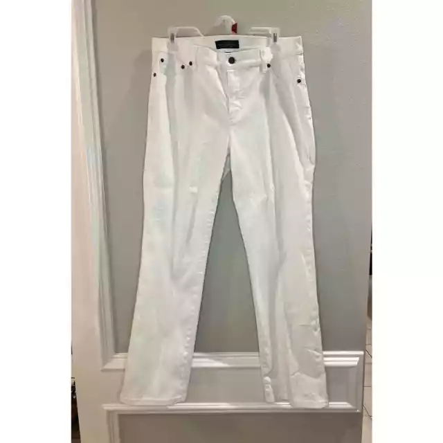 LRL Lauren Jeans Co. Ralph Lauren Women's White Denim Jeans Size 14