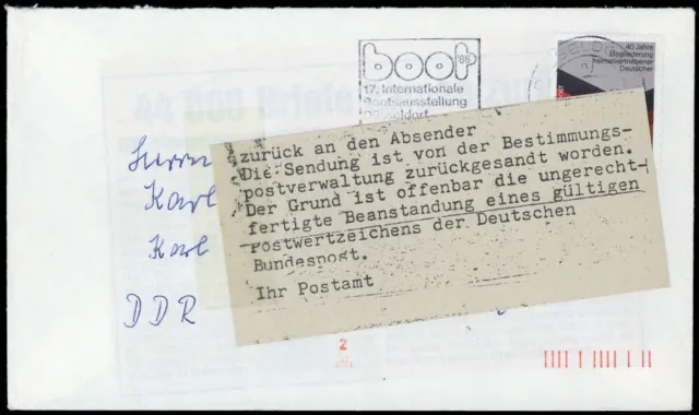 1985, Bundesrepublik Deutschland, 1265 Pk, Brief - 1754996