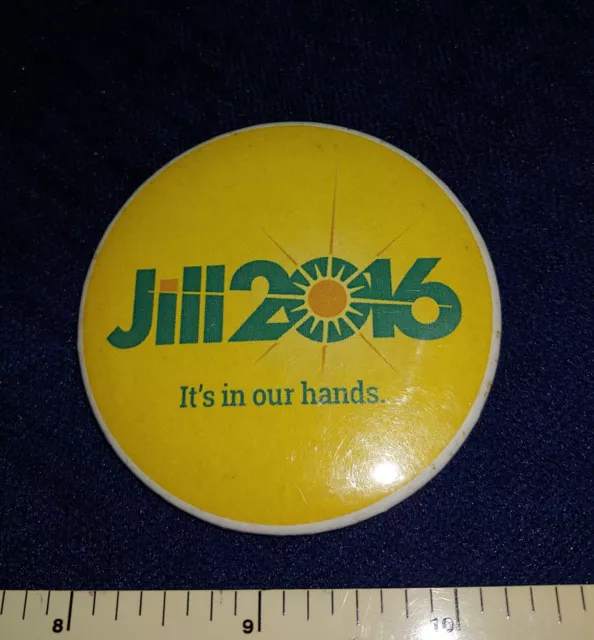 Jill Stein "It's In Our Hands" Green Party 2016 President Political Pin Button