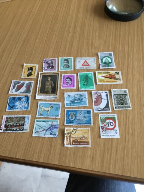 Briefmarken, Türkei , Konvolut von 20 Marken ,gest.                 K6