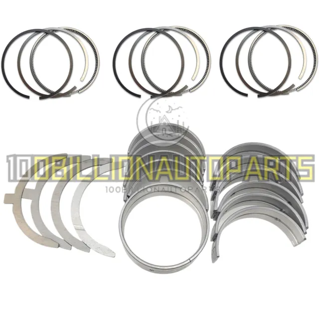 3TN75 Metal Kit + Piston Rings for for 3TN75-RJ 3TN75L 3TN75E 3TN75U John Deere