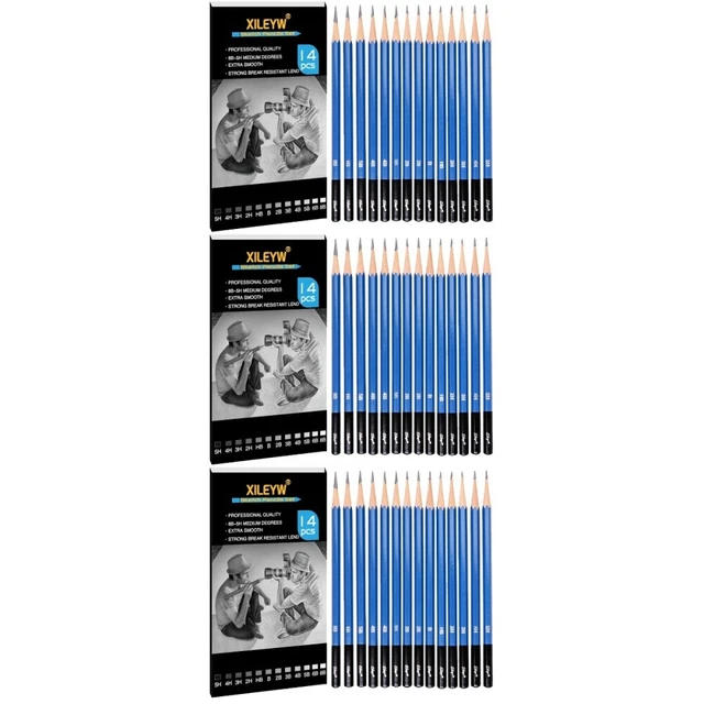 42 Pcs Drawing Pencils Sketching Sketch Pencil Kids Pencils Graffiti