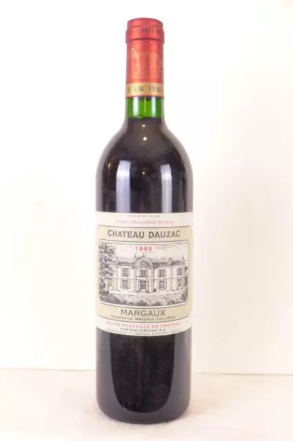 margaux château dauzac grand cru classé (b1) rouge 1989 - bordeaux