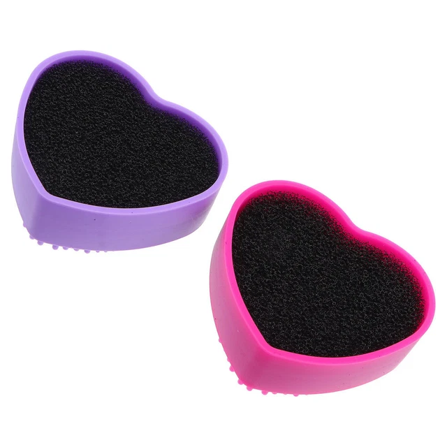 2pcs Brosse De Nettoyage Boîte Couleur Éponge Retrait Pad