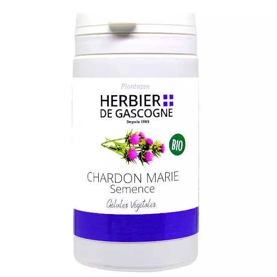 Chardon Marie Bio | 90 gélules bio végétales | Sans OGM | Poudre pure naturelle