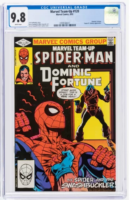 Marvel Team-Up 120 CGC 9.8 Spider-Man Dominic Fortune White Pages Amazing Men