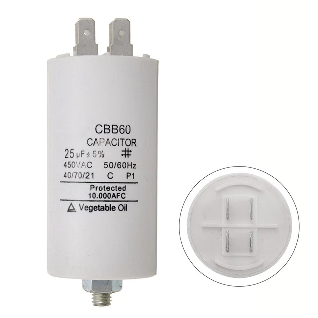 Condensatore di funzionamento motore efficiente per dado sistemi 450 V inclusi dimensioni 50x90 mm
