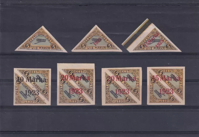 Estland, Estonia Lot Flugpostmarken 1923 MLH/*