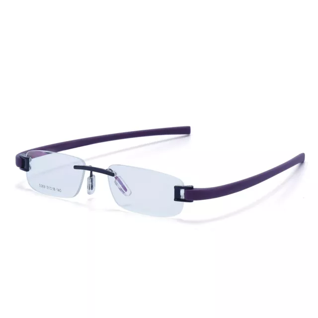 RSINC -rimless-frame-tag-eye-glass- Lunettes Acrochordon Violet