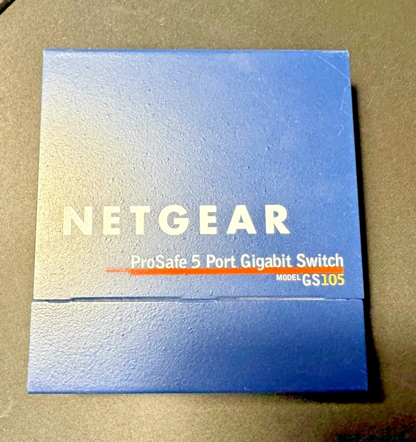 Switch Netgear Prosafe GS105 V4 Gigabit Ethernet 5 Ports - Avec Alimentation - Occasion