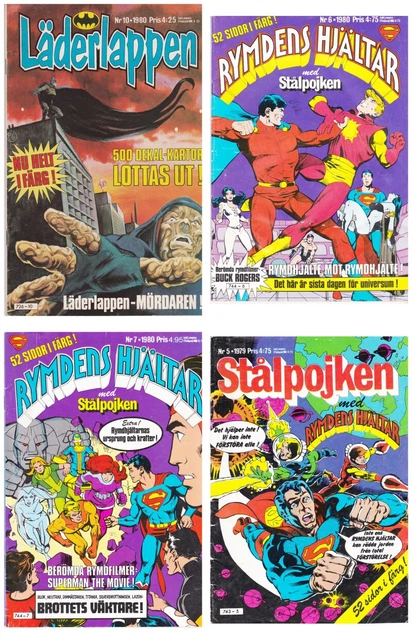 Superboy & the Legion of Super-Heroes and more in Swedish
