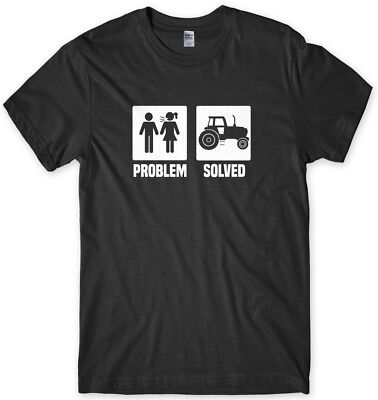 Trattore Contadino problema risolto Divertente Uomo Unisex T-shirt