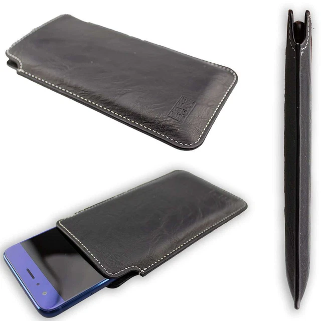 Housse étui Slide Pour Téléphone Doro 6525/6530/6531 - Vert Cuir Artificiel - Neuf Caseroxx
