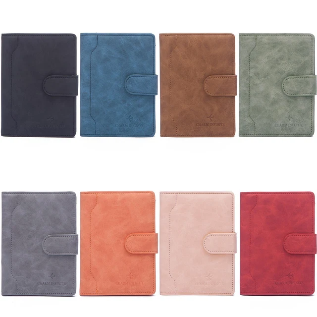Passport Holder Cover Wallet RFID Blocking Leather Card Case Travel  for Unisex 2