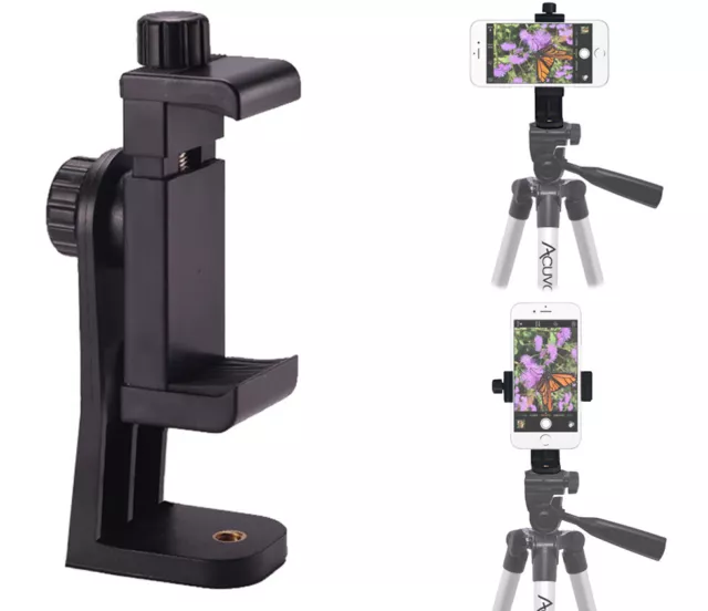 Cell Phone Tripod Adapter Holder Universal Smartphone Mount For iPhone Samsung