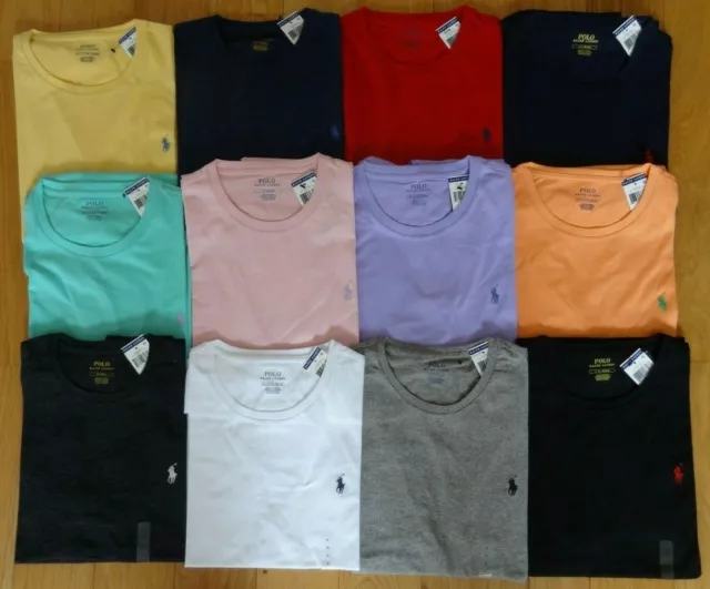 POLO RALPH LAUREN Mens Classic Fit T Shirt Brand New With Tag CREW POLO RALPH LAUREN Mens Classic Fit T Shirt Brand New With Tag CREW
