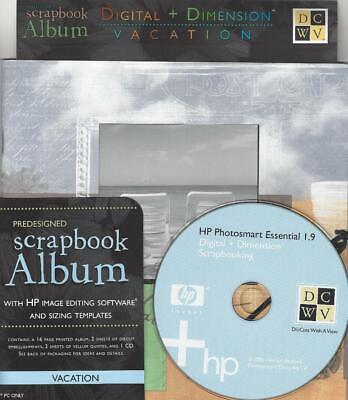 Vacaciones Digital Kit De Pre Diseñados Scrapbook Album Y Cd Hp editar Adornos