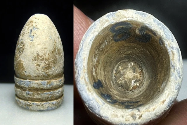 Gettysburg Civil War Relic South Mountain Farm CS Rt. Cashtown Star Base Bullet
