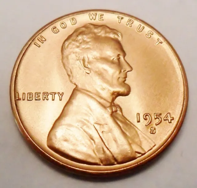 1954 S Lincoln Wheat Cent / Penny  *VERY FINE OR BETTER*  **FREE SHIPPING**