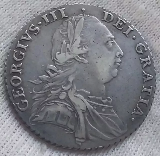 GB. George III. 1787 Shilling.  Nice Grade. Proclamation coin. Silver Clb01