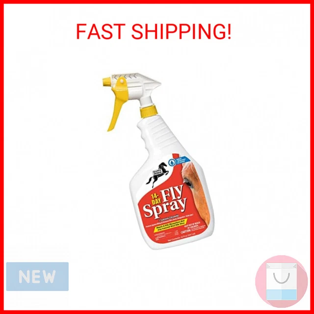 Happy Horse Fly Spray, 14-Day Sweat and Weather Resistant Long Lasting Fly Spray