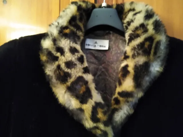 Eco Cappotto Di Pelliccia Donna Moda Taglia 44 Ottime Condizioni 2