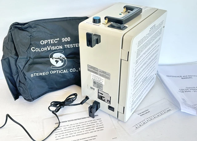 Stereo Optical Optec 900 FAA CASA Pilot Colour Vision Tester Farnsworth Color