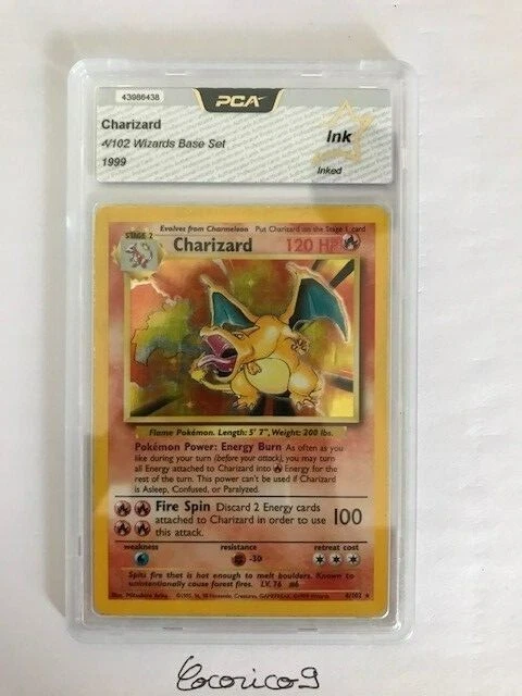 POKEMON BASE SET Dracaufeu Charizard English 4 102 PCA Edition 2 EUR POKEMON BASE SET Dracaufeu Charizard English 4 102 PCA Edition 2 EUR