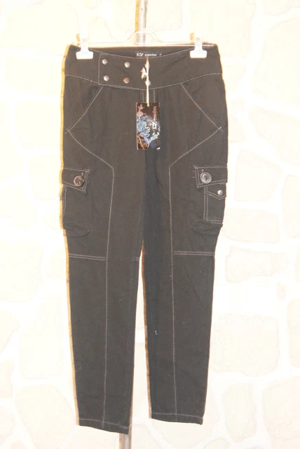 Jean Noir Brillant Reals Jeans - Taille L - Neuf Avec étiquettes (prix D'origine 39€)