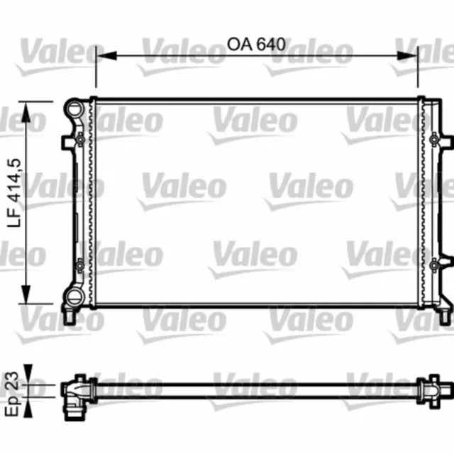 Kühler, Motorkühlung VALEO 734332