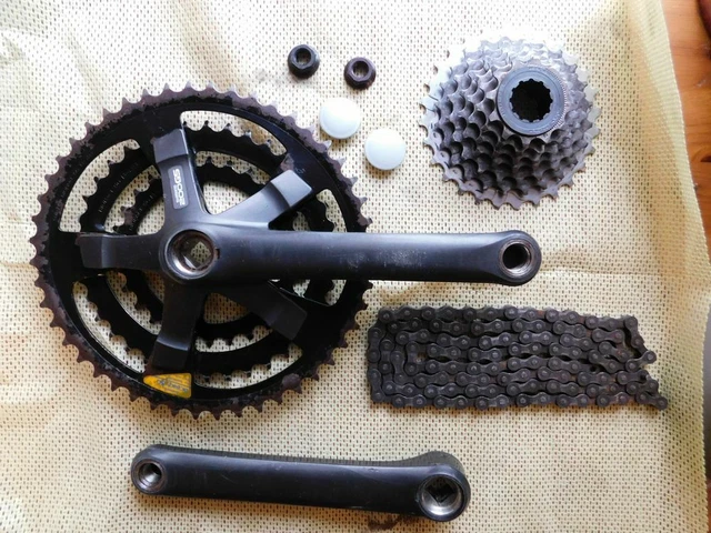 SHIMANO 200GS BIOPACE CRANKSET CASSETTE CHAIN RETRO MTB BIKE 3x7 DRIVESET VGC 60.00 PicClick UK