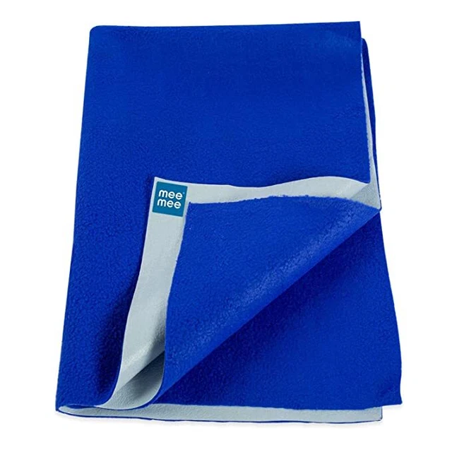 Waterproof Breathable Total Dry Sheet Protector Mat In Large Size Blue Color